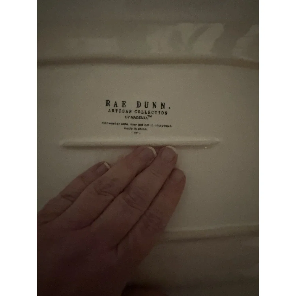 Rae Dunn SHARE THE LOVE THE GIVING PLATE Serving Tray Platter 9